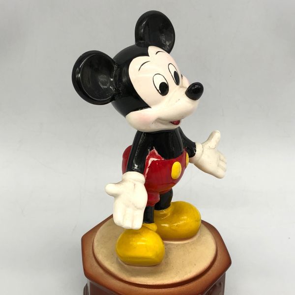 19548】ミッキーマウス オルゴール ディズニー 星に願いを 日本製