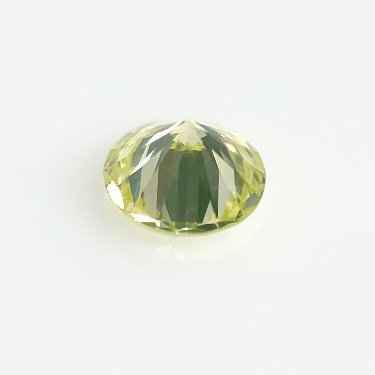 ０．２２６ct　ＦＡＮＣＹ　ＧＲＥＥＮ　ＹＥＬＬＯＷ　ＶＳ１　ラウンド　グリーンイエローダイヤモンドルース