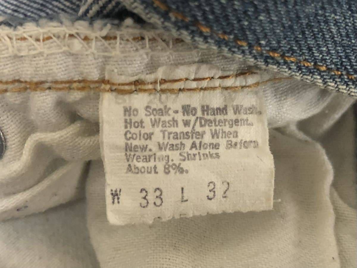 80年4月80sヴィンテージMADE IN USAアメリカ製Levi's リーバイス501 66後期縮率8%デニムパンツ 6工場表記W33L32実測W80cmL73cm_画像8