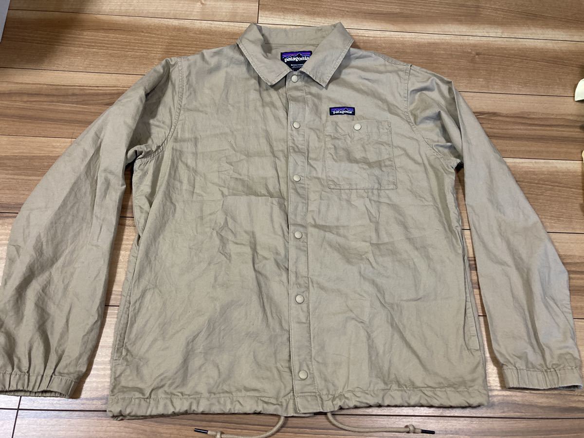 patagonia パタゴニア p6 コーチズジャケット　オーガニックコットン　２０２０年製 ＭＪＶＫ　モジャブカーキ　Ｍサイズ　美品_画像1