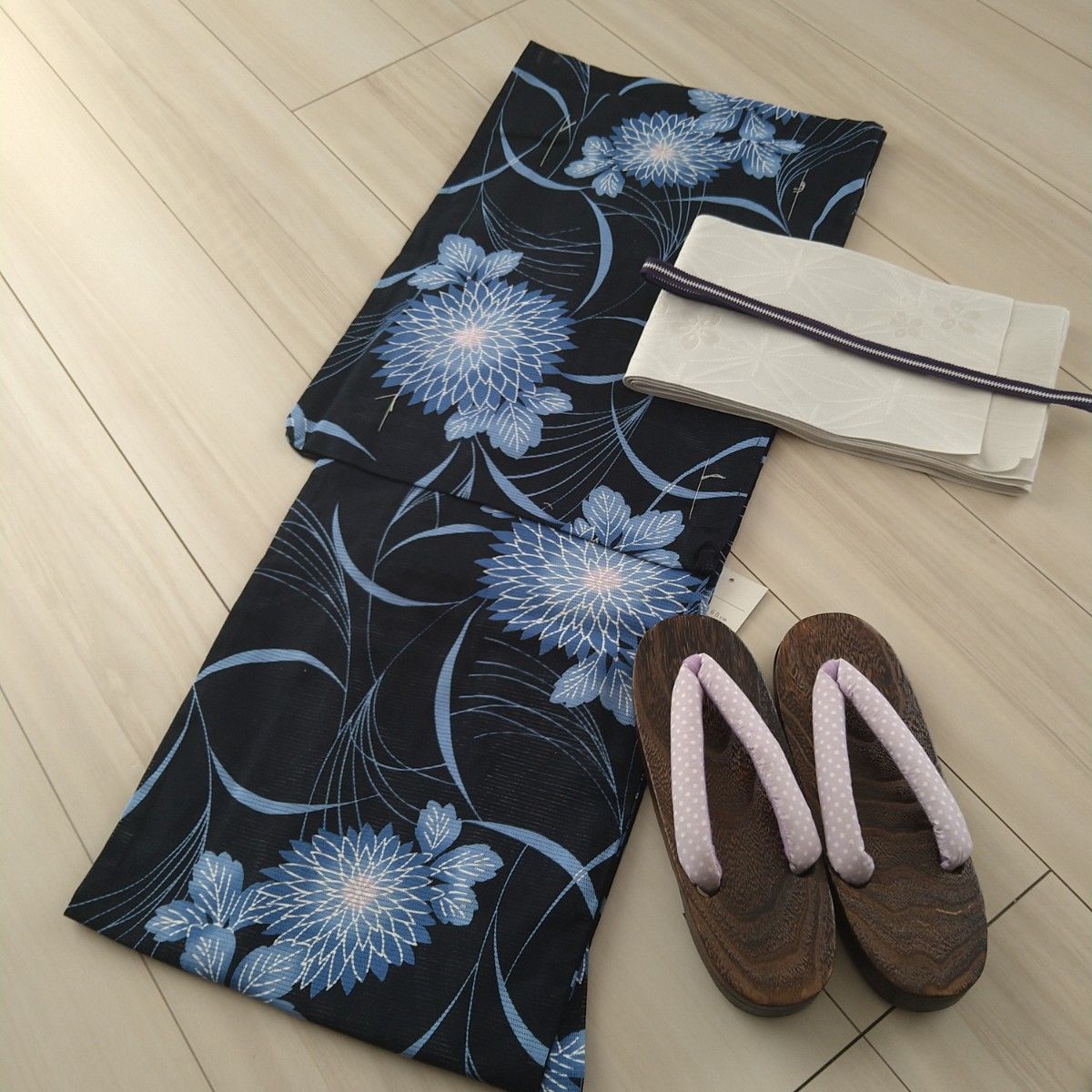 新品 呉服屋 高級綿絽 濃紺・大人上品な夏着物 浴衣4点セット|Yahoo