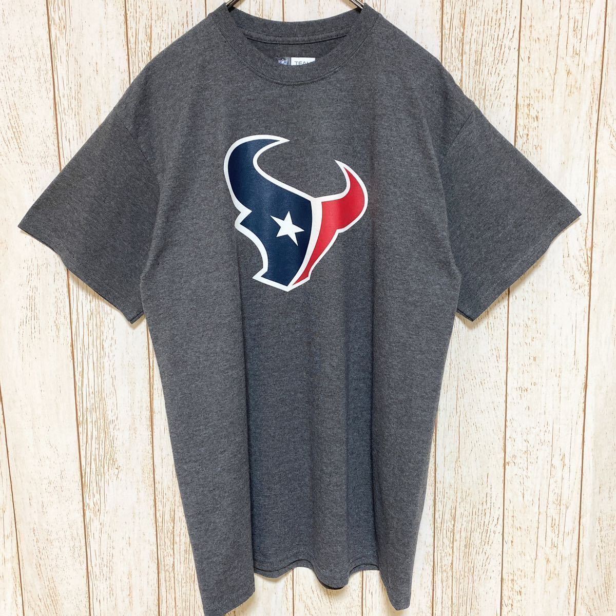 NFL Houston Texans ヒューストン・テキサンズ プリント Tシャツ M USA古着 アメリカ古着_画像2