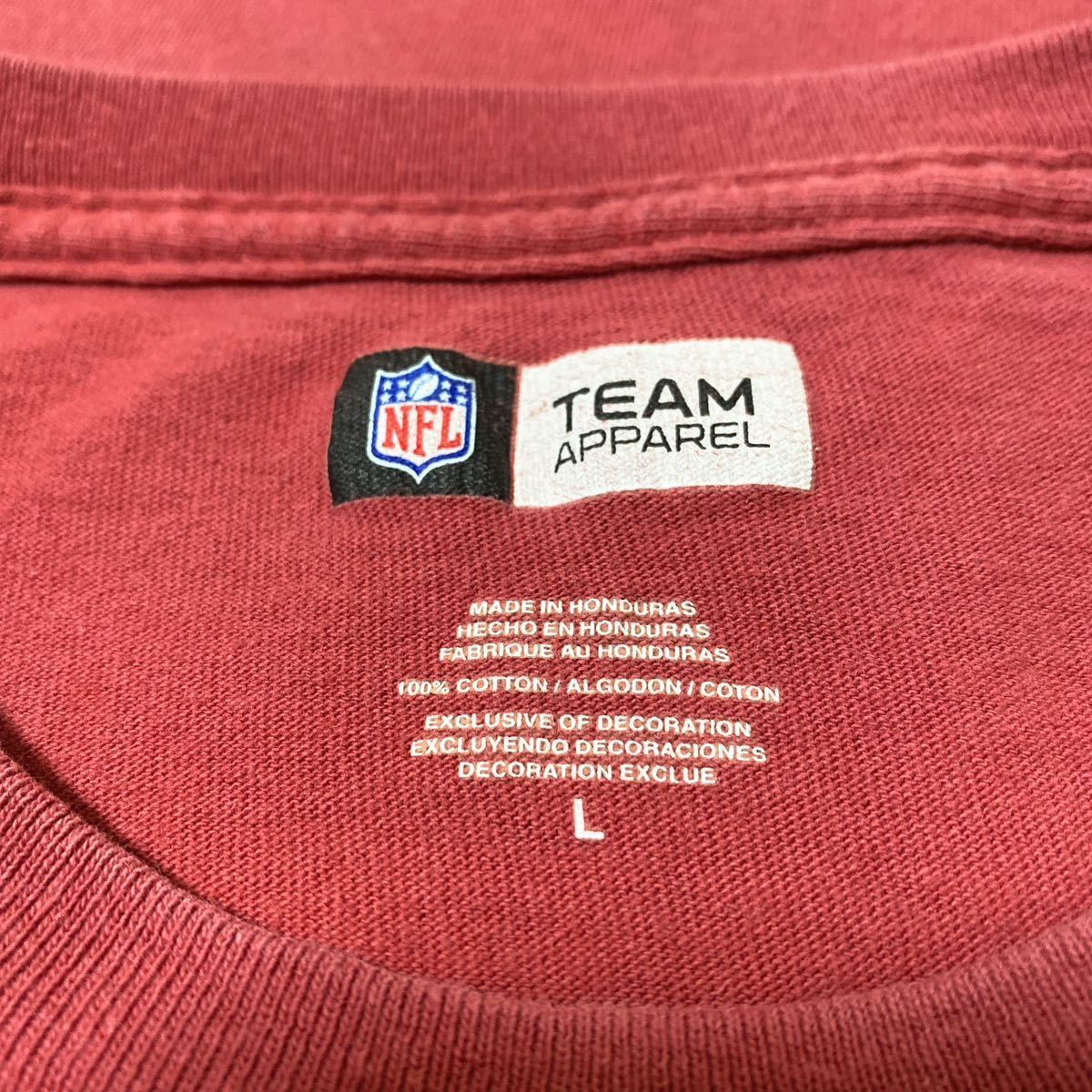 NFL Arizona Cardinals アリゾナ・カーディナルス プリント Tシャツ L USA古着 アメリカ古着_画像4