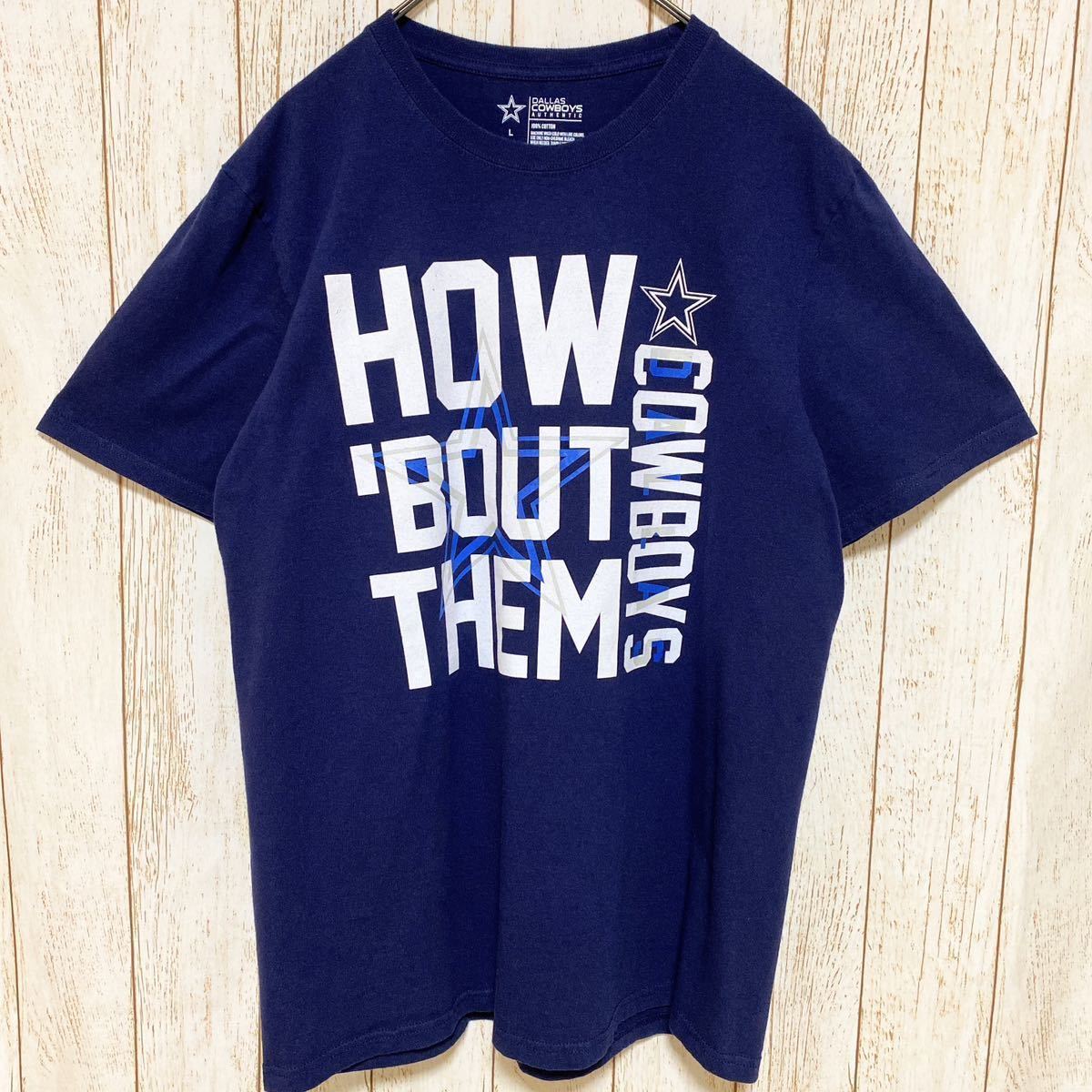 NFL Dallas Cowboys ダラス・カウボーイズ プリント Tシャツ L USA古着 アメリカ古着_画像2