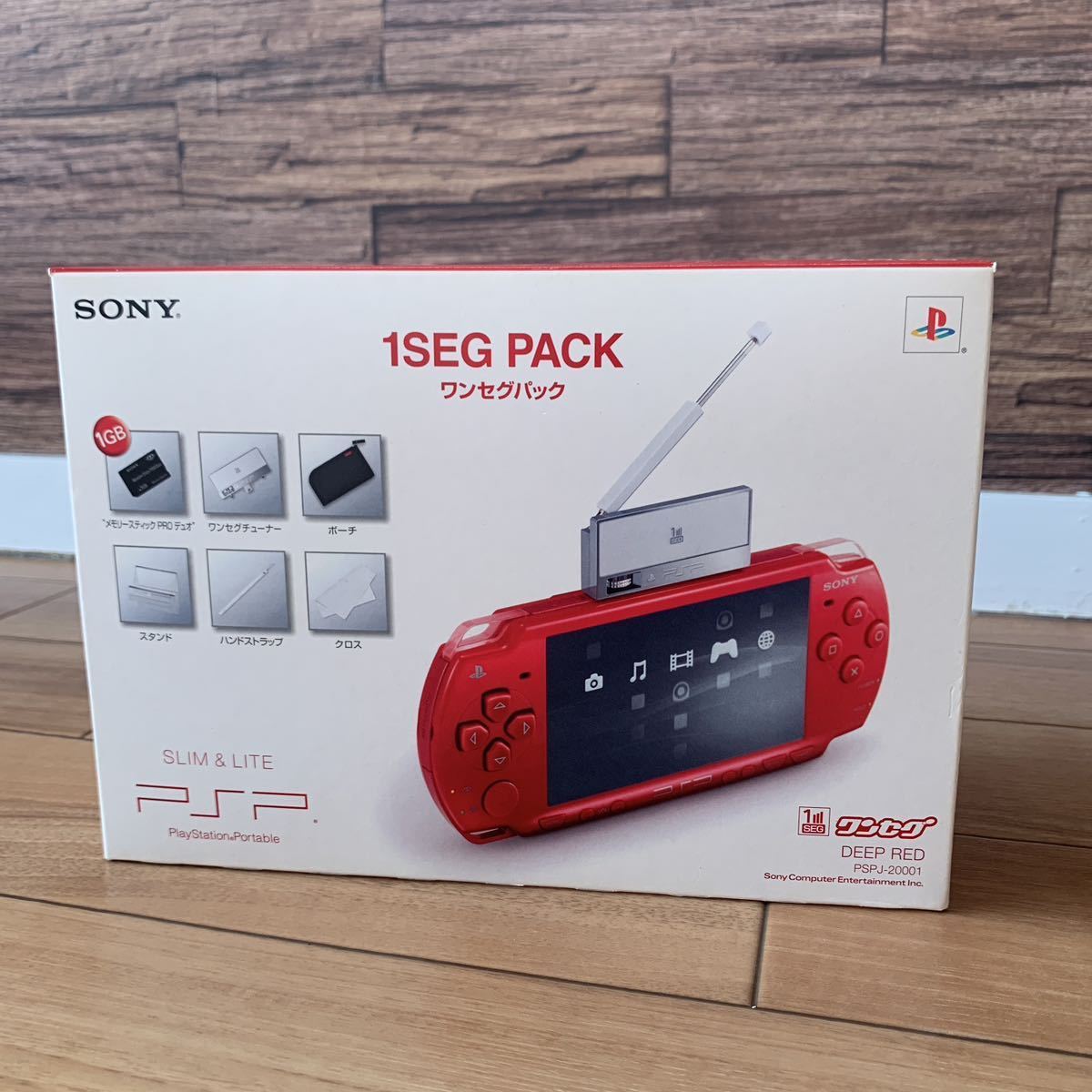 未開封品 ソニー PSP PSPJ-20001 ワンセグパック ディープレッド SONY