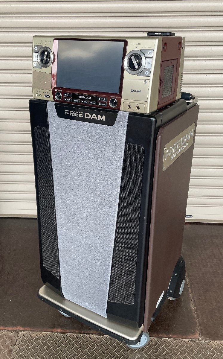 M◆第一興商(DAM)/通信カラオケシステム/FREE DAM/DAM-F650+DSR-F65/演奏ロック状態/閉局済/デンモク2台マイク2本リモコン付き(1