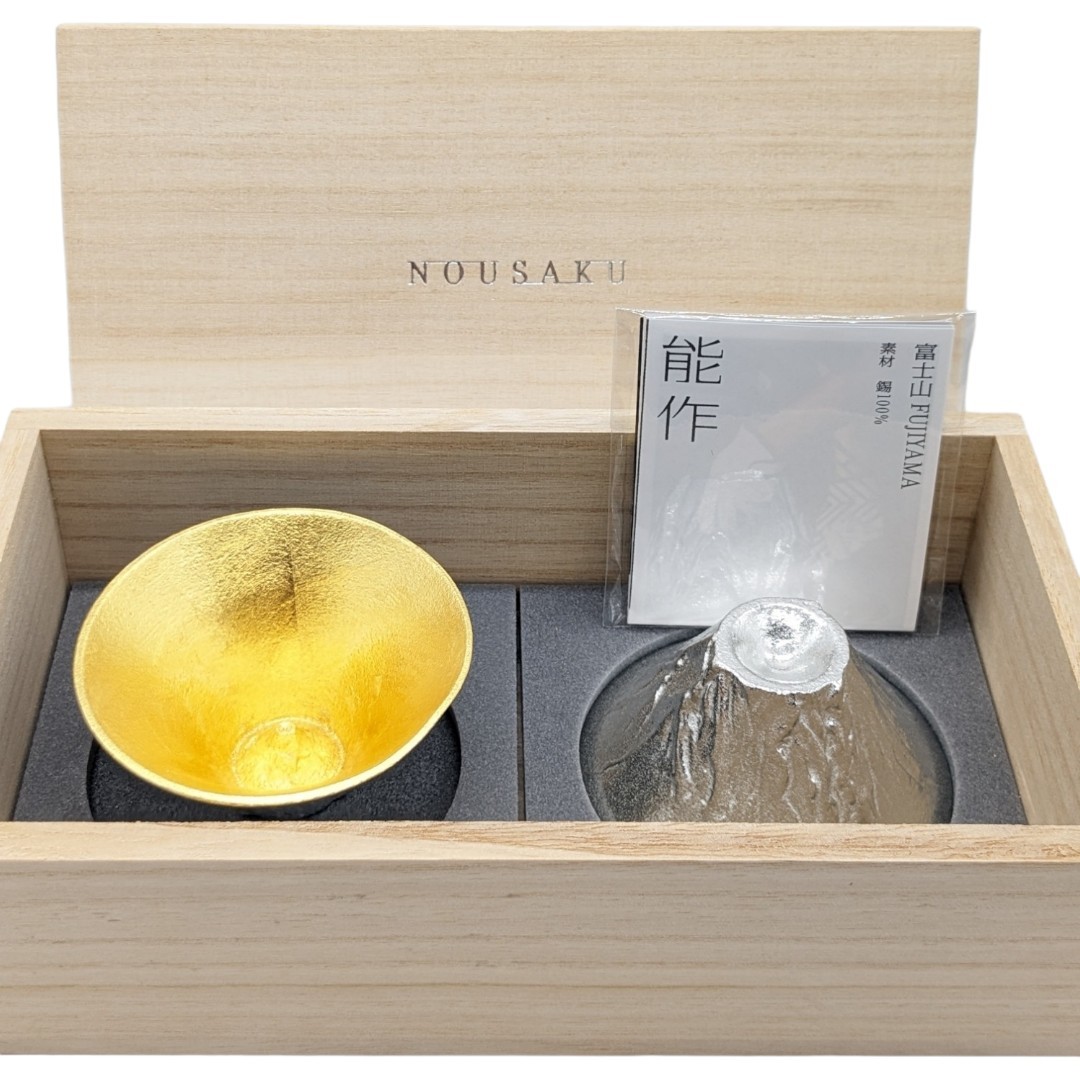 未使用品 能作 NOUSAKU 富士山FUJIYAMA 錫金箔セット（桐箱入）｜Yahoo