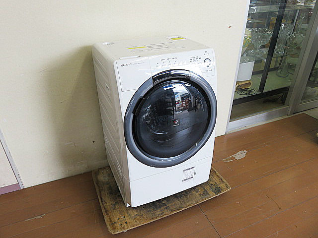 2020年製 SHARP/シャープ 「ES-S7D-WR」ドラム式洗濯乾燥機 洗濯7kg/乾燥3.5kg プラズマクラスター 