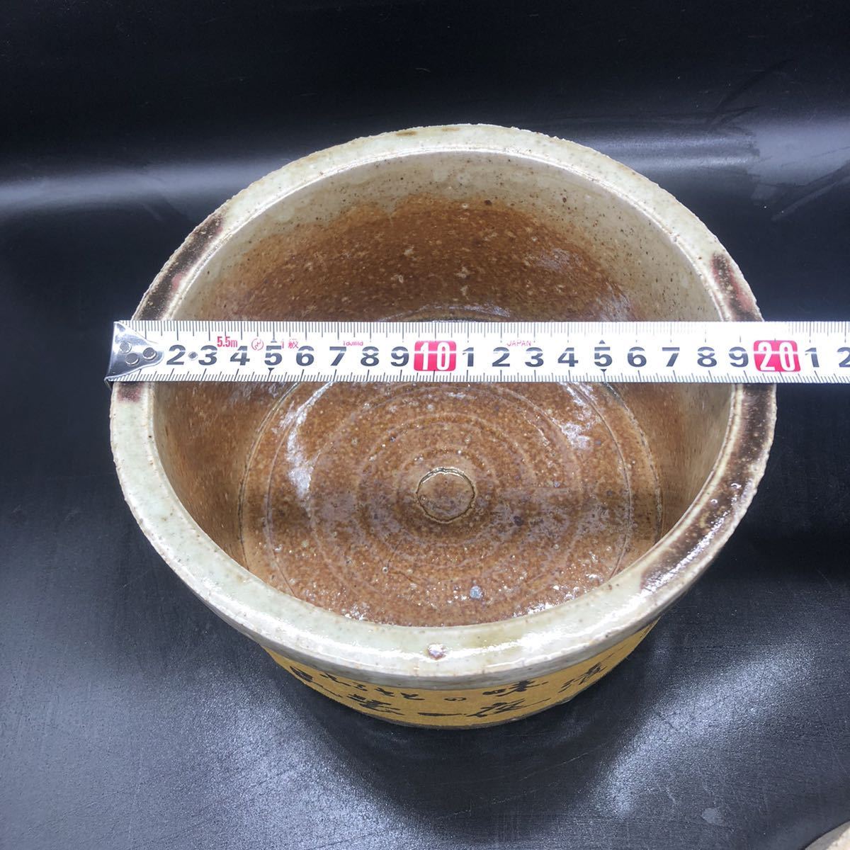  один ночь . горшок ..... тест .. -слойный камень имеется солености tsukemono инструмент солености tsukemono контейнер не использовался керамика контейнер посуда O33