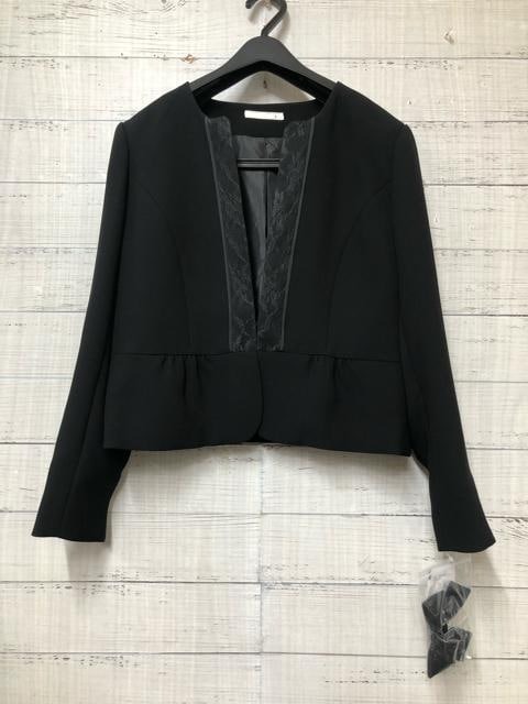 新品☆L喪服礼服ブラックフォーマル黒レース使いきれい☆g344_画像8