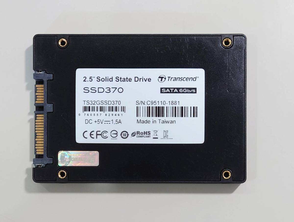 KN3771 【現状品】 TS32GSSD370［Transcend SSD370 32GB］_画像2