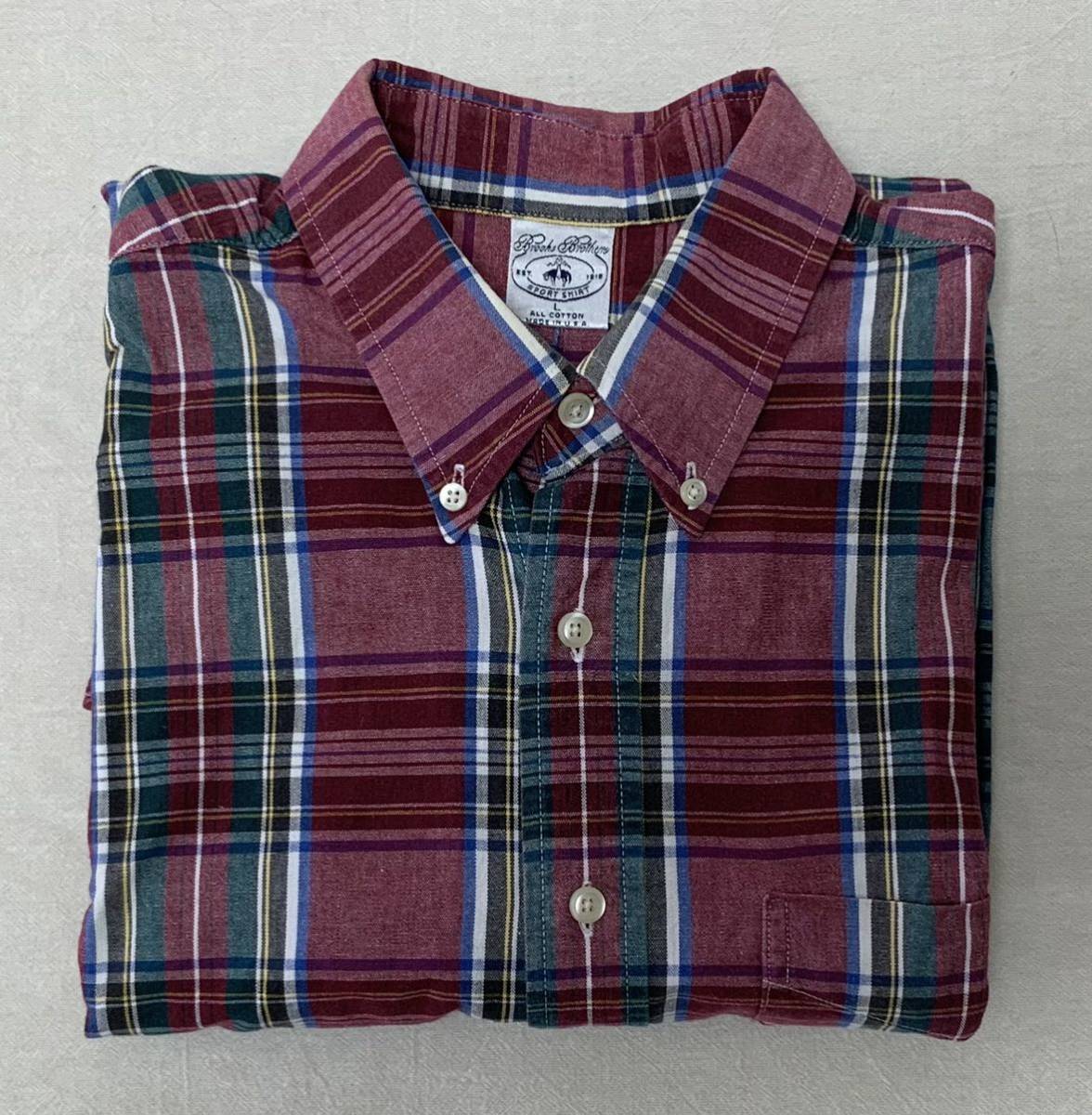 素敵な Brooks Brothers シャツ カジュアル ボタンダウン チェック