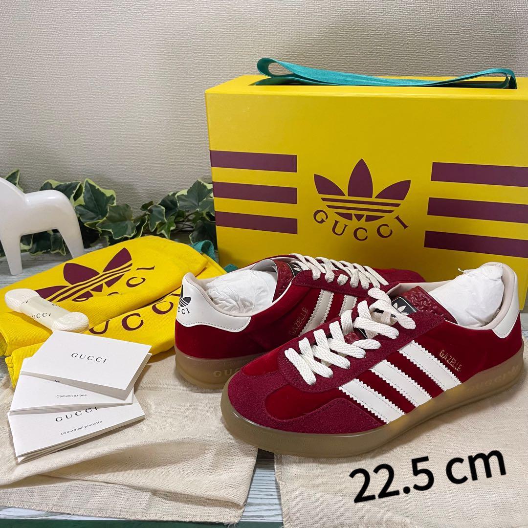 Yahoo!オークション - GUCCI×adidas ガゼル スニーカー Gazell