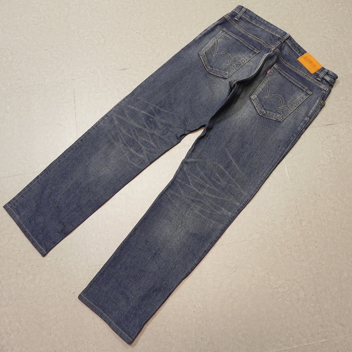 j72[ быстрое решение ]W31 Edwin EDWIN распорка E503R стрейч Denim сделано в Японии б/у обработка джинсы Denim брюки быстрое решение *