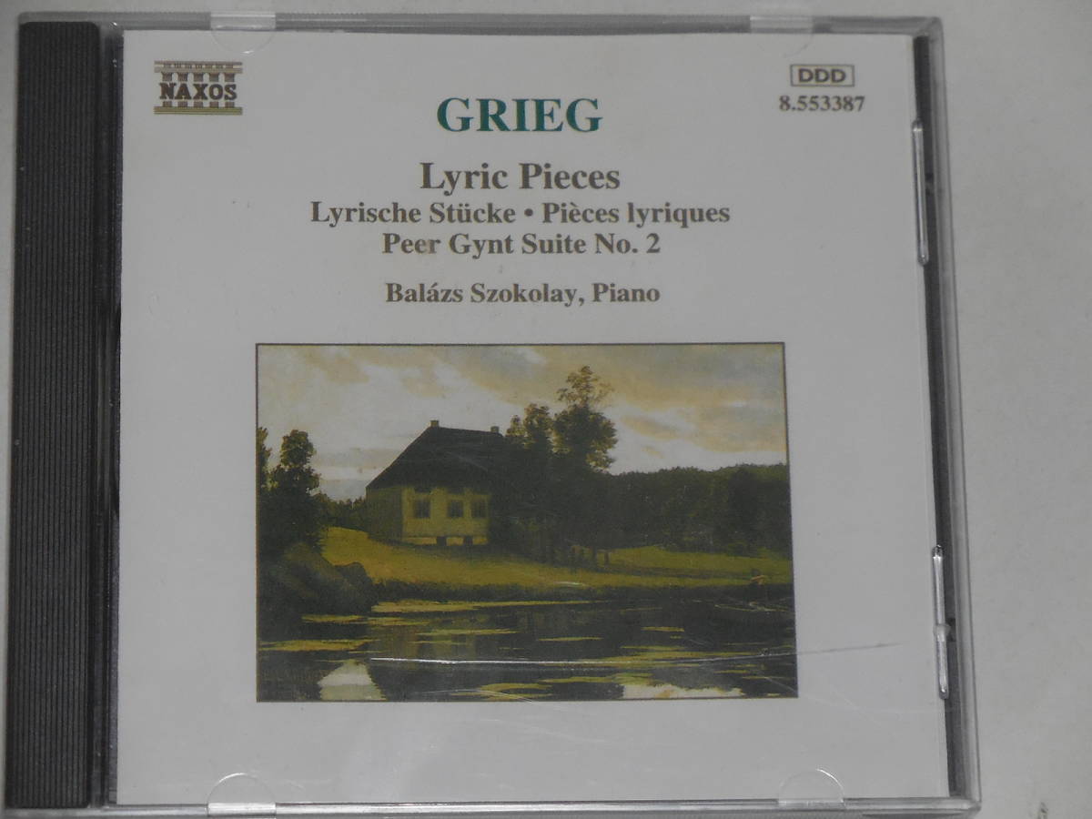 【CD1枚】 GRIEG　Lyric　Pieces　Peer　Gynt　Suite　No.2　Balazs Szokoiay（ｐ）_画像1