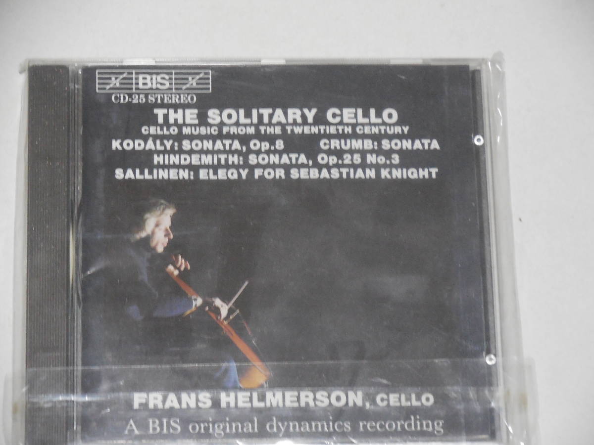 CD１枚　THE　SOLITARY　CELLO　孤独なチェロ　　HELMERSON　KODALY　CRUMB　HINDEMITH　SALLINEN_画像1