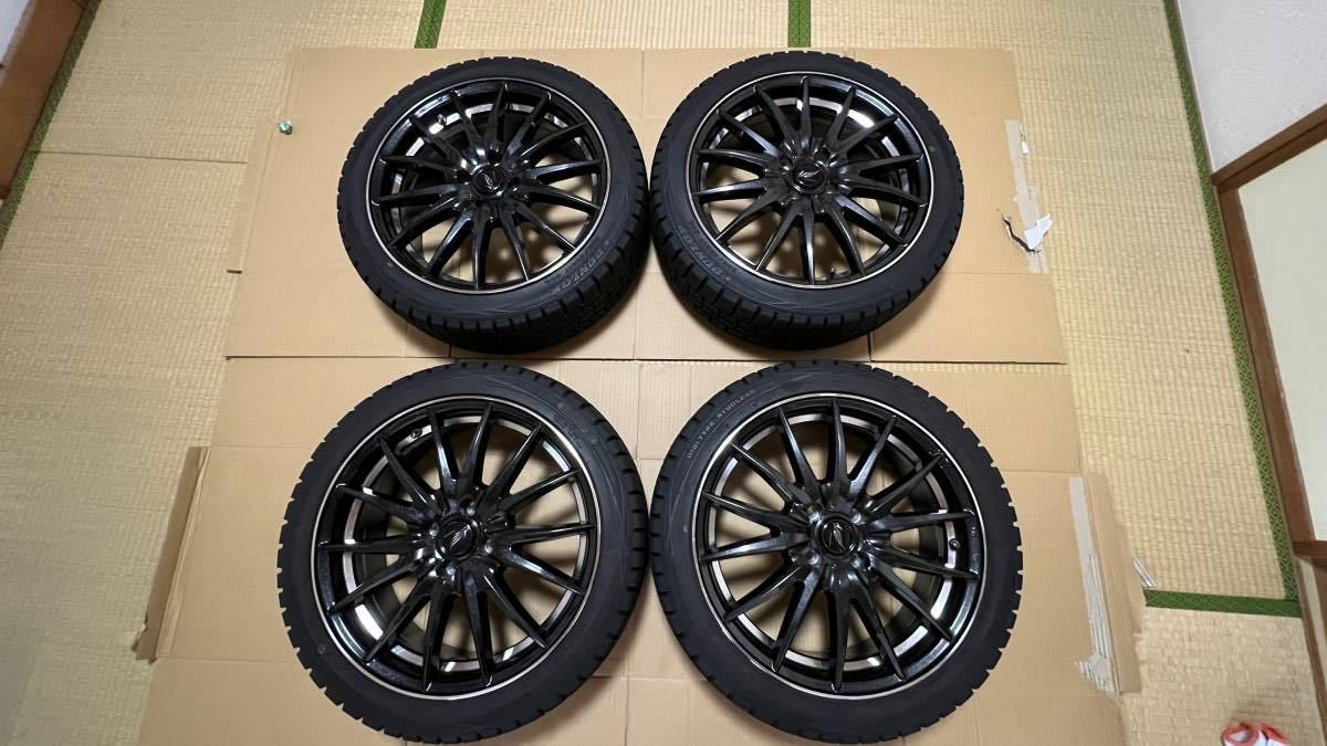 中古 送料無料】アルミホイール&スタッドレスタイヤセット 17インチ 4H