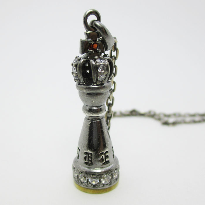 bizarrebi The -ru шахматы очарование King серебряный колье SV925 50cm