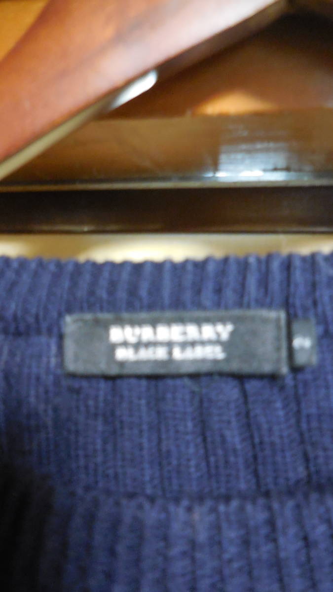 バーバリーブラックレーベル BURBERRY BLACK LABEL ニット サイズ2_画像2