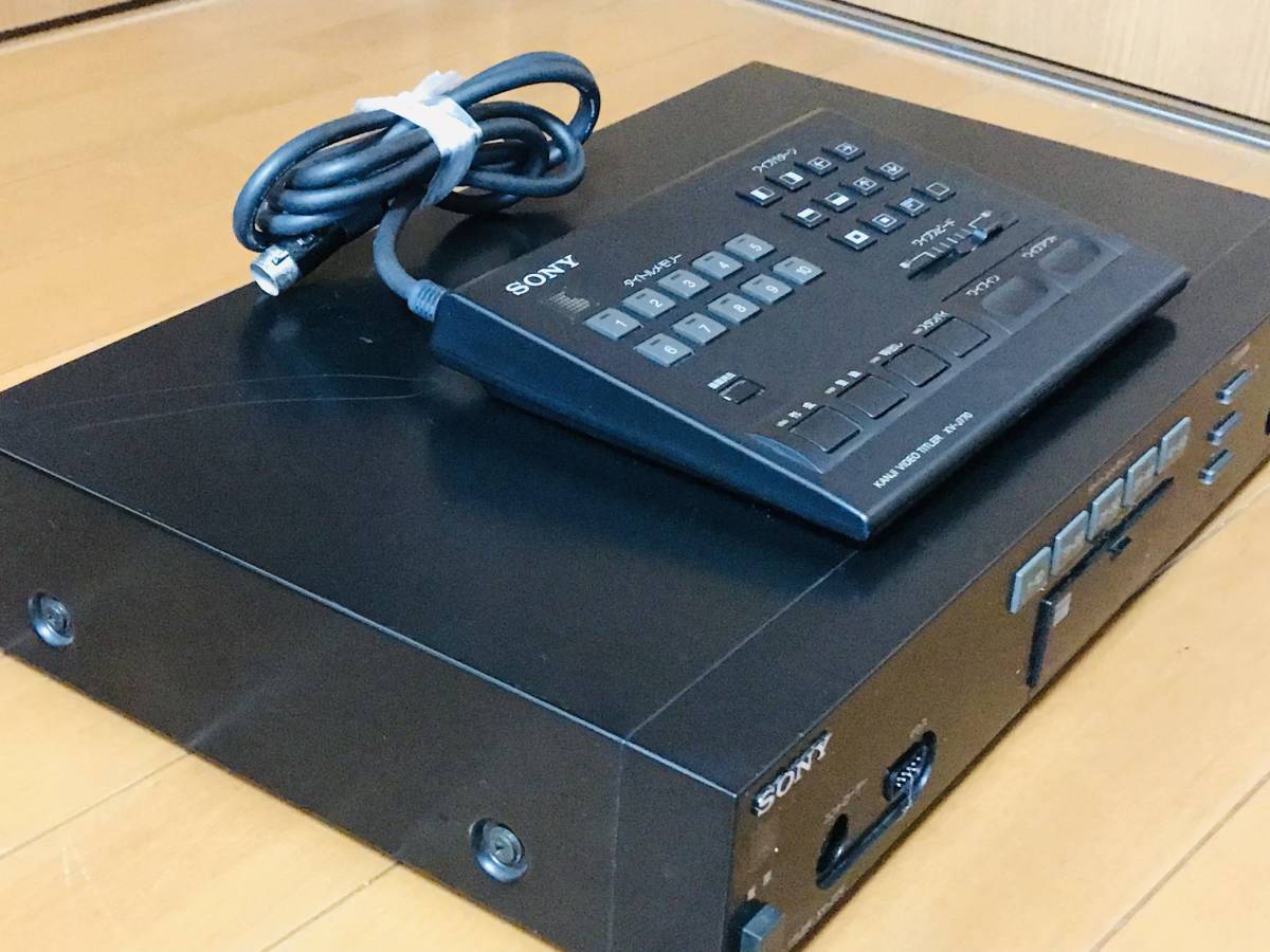 ☆SONY ソニー 漢字ビデオタイトラー XV-J770☆ item details ☆SONY ソニー 漢字ビデオタイトラー XV-J770☆ item details