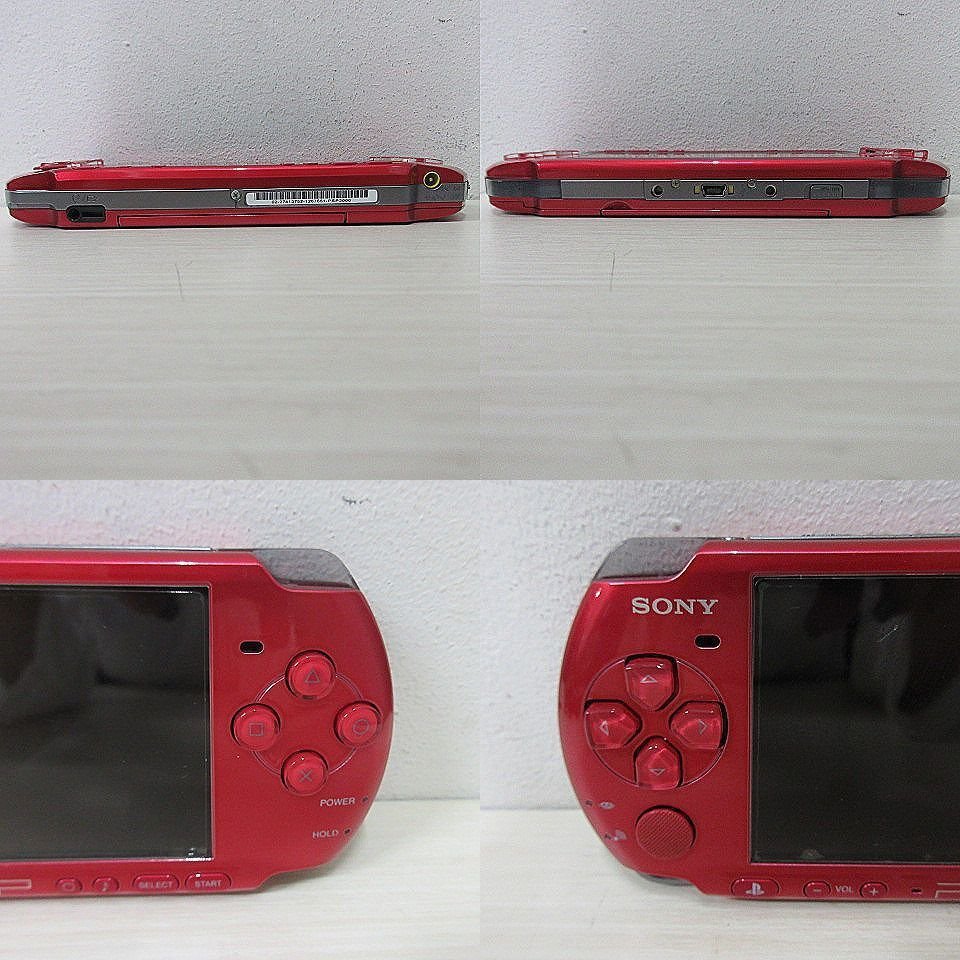 * PSP / PSP-3000 / красный / зарядное устройство 16GB карта памяти имеется / Sony / корпус / игра / текущее состояние товар / редкость товар / ценный / подлинная вещь / редкий *