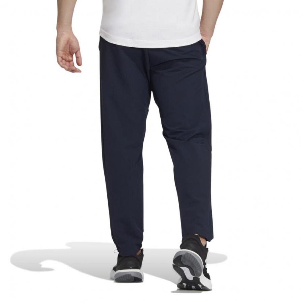 新品 adidas スーツ上下セット M テーラードジャケット ウーブンパンツ紺 スーツメンズ セットアップスーツ