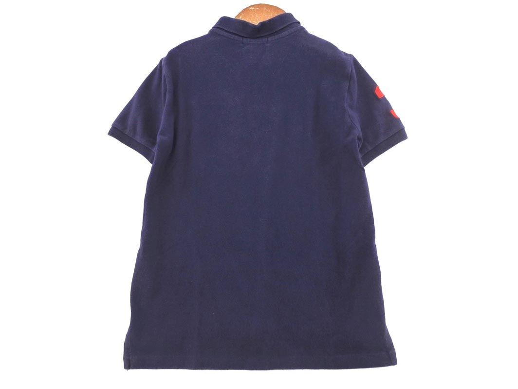 ネコポスOK POLO RALPH LAUREN ポロ ラルフローレン ビッグポニー ナンバリング ポロシャツ size7(120〜130cm)/紺 ■◆ ☆ dfa2 子供服_画像6