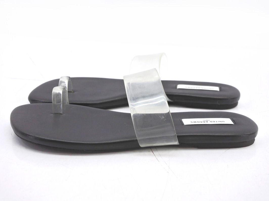 UNITED ARROWS United Arrows sandals size36(22.5cm about )/ black #* * dfa2 lady's 