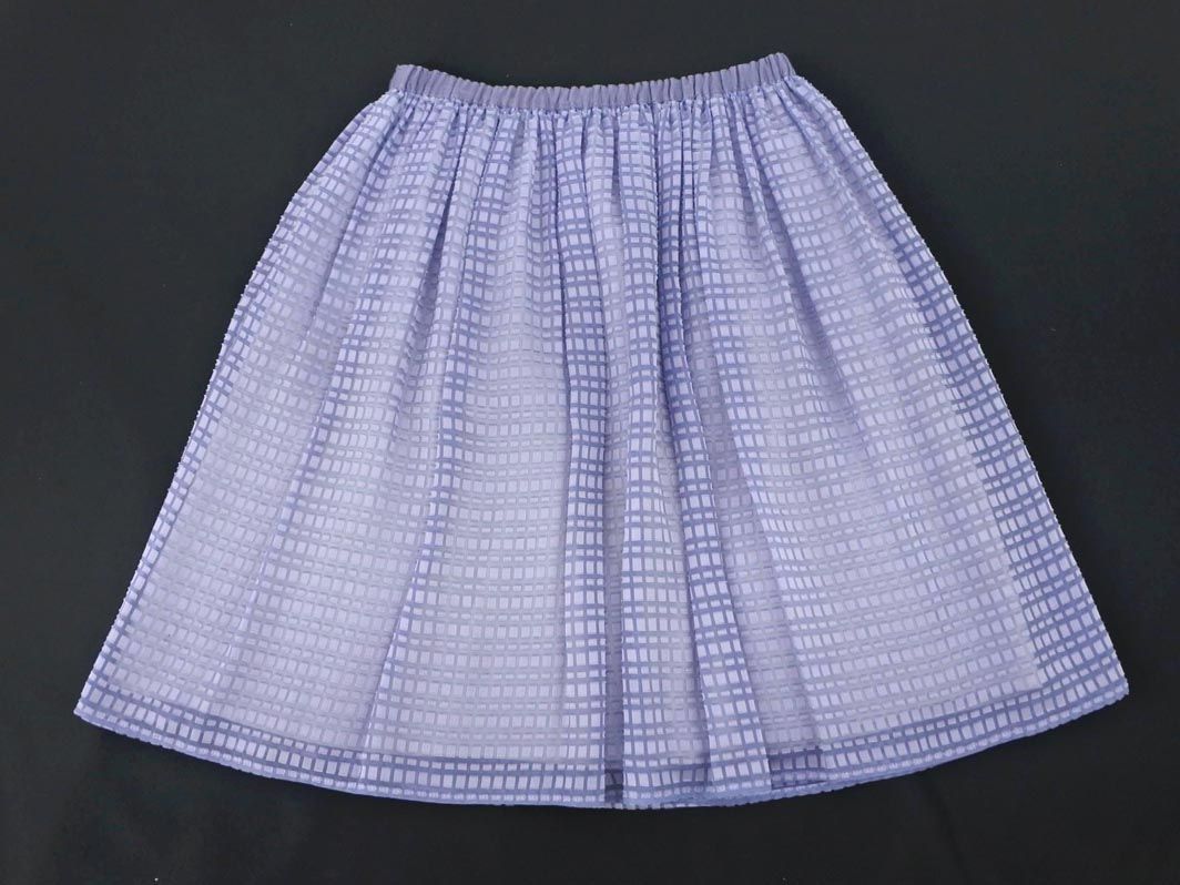  cat pohs OK SunaUna chiffon flair skirt size36/ lavender x blue ## * dfa2 lady's 