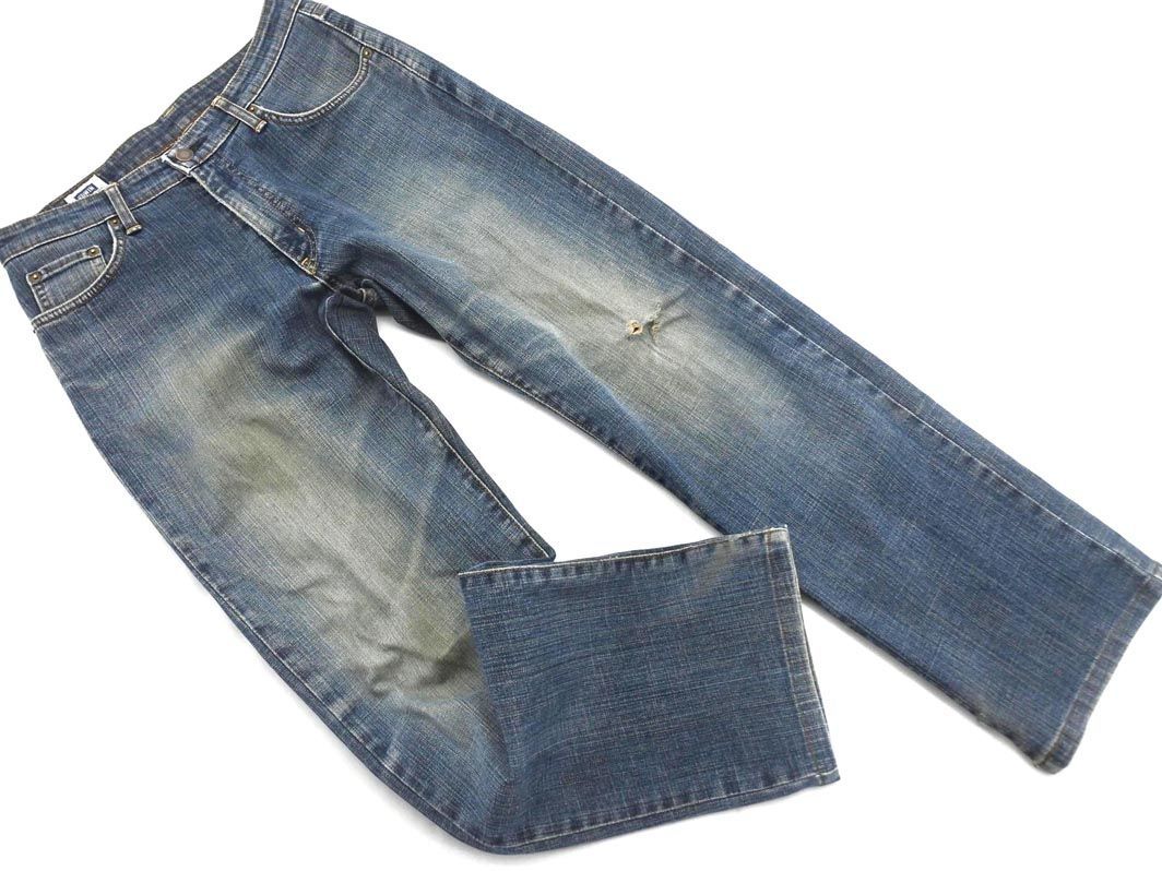 EDWIN Edwin USED обработка Denim брюки size31/ синий ## * dfa9 мужской 