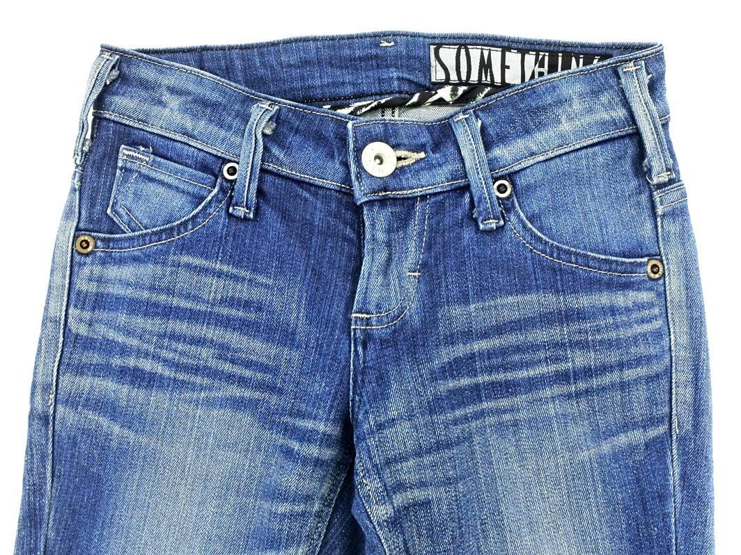SOMETHING Something Edwin USED обработка Denim брюки sizeXS/ синий ## * dfa9 женский 