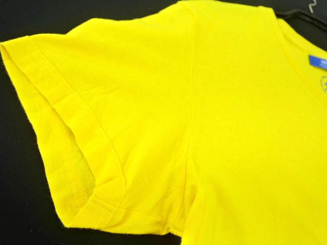 ネコポスOK アディダスオリジナルス トレフォイル 40周年 ポケット Tシャツ sizeS/黄 ■◆ ☆ dfb2 メンズ_画像4