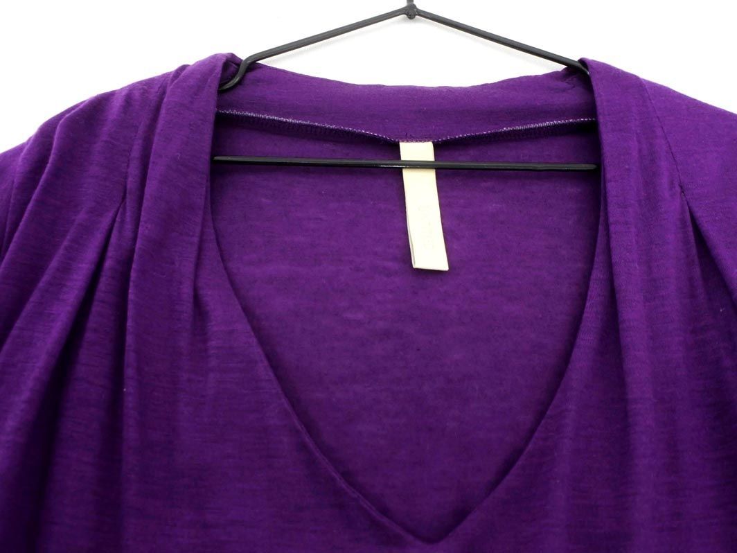 UNTITLED Untitled V neck cut and sewn size2/ purple #* * dfc0 lady's 