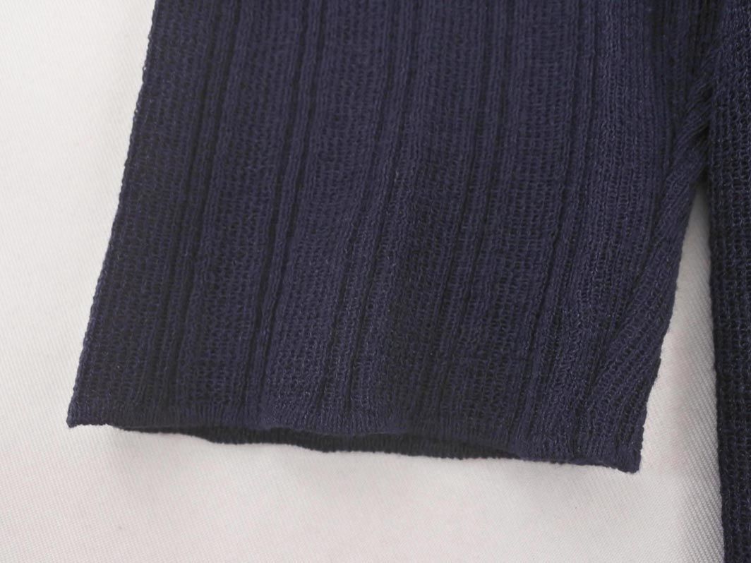 B:MING BEAMS Beams summer knitted sweater navy blue #* * dfc1 lady's 