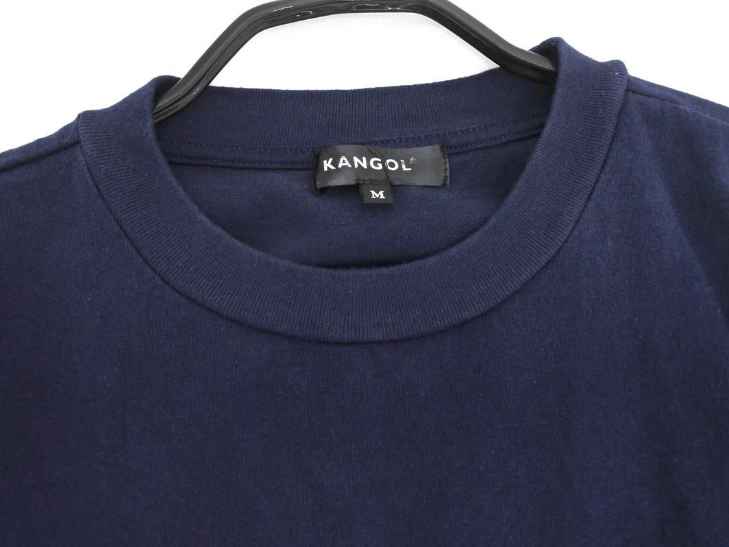 KANGOL Kangol карман футболка sizeM/ темно-синий #* * dfc8 мужской 