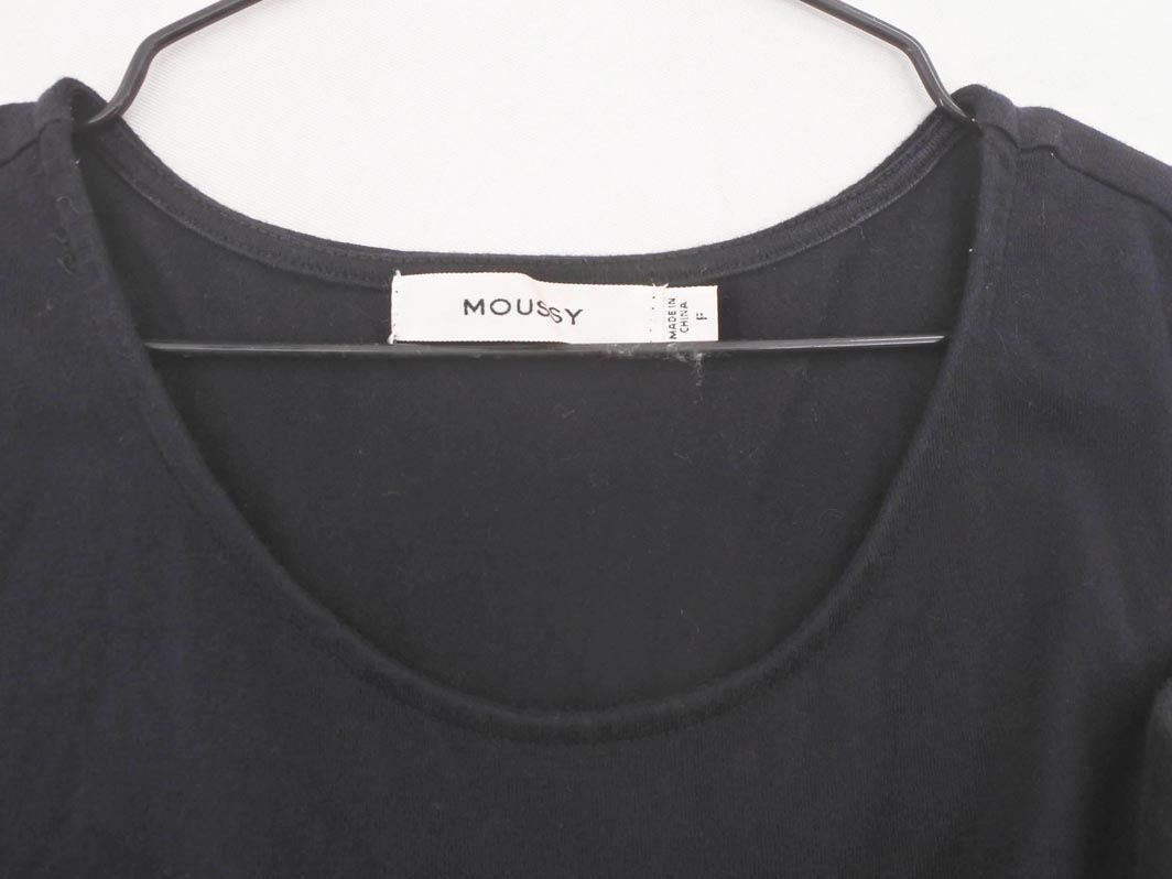  cat pohs OK MOUSSY Moussy do King no sleeve blouse cut and sewn sizeF/ black #* * dfc9 lady's 