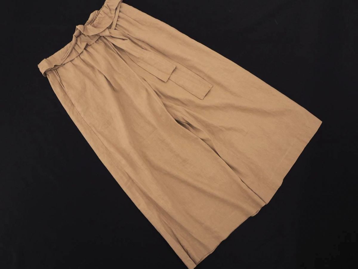 UNTITLED Untitled ribbon gya The - wide pants size2/ beige #* * dfa2 lady's 