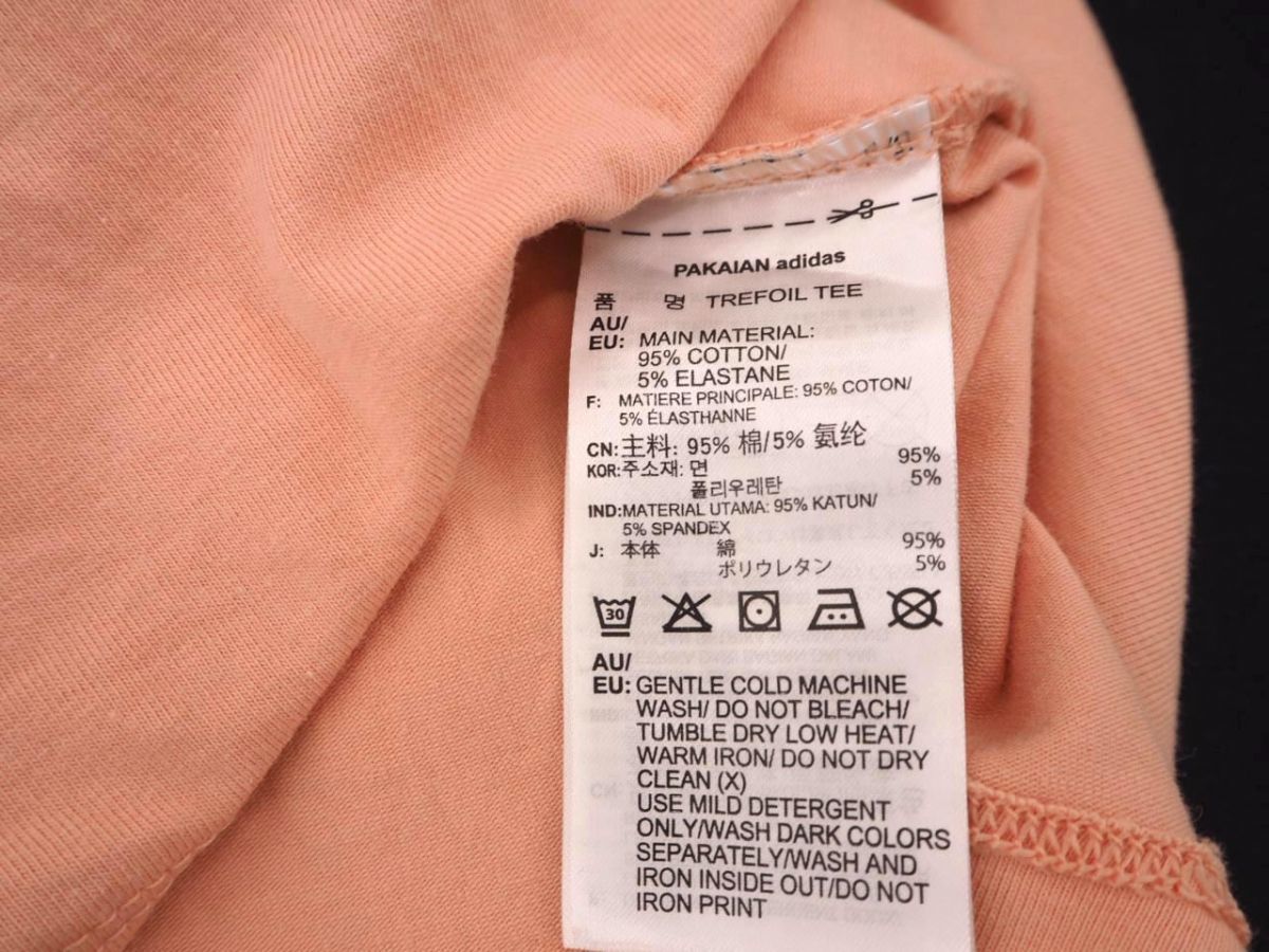 ネコポスOK adidas originals アディダスオリジナルス ロゴプリント Tシャツ sizeS/ピンク ■◆ ☆ dfa8 レディースの画像6
