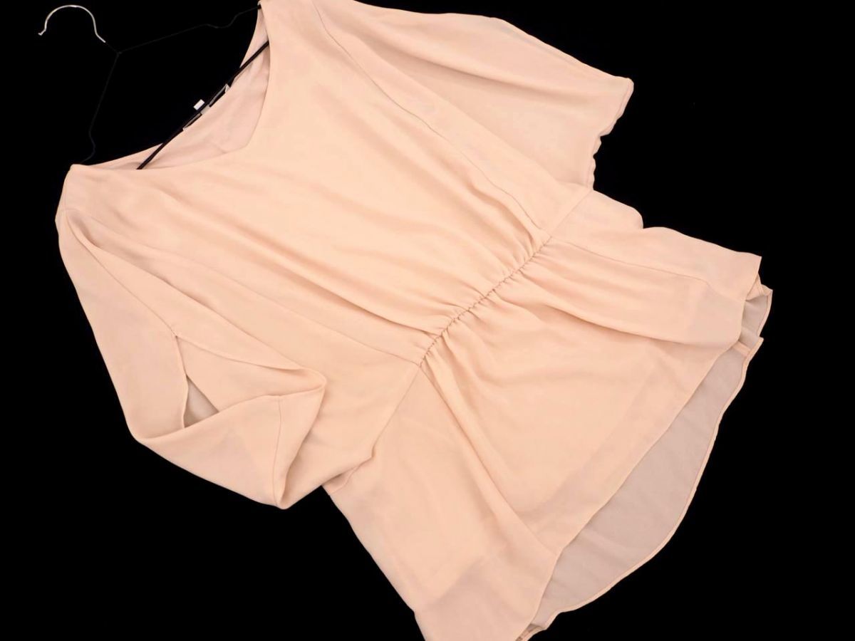  cat pohs OK Untitled waist gya The - blouse shirt size2/ beige #* * dfc3 lady's 