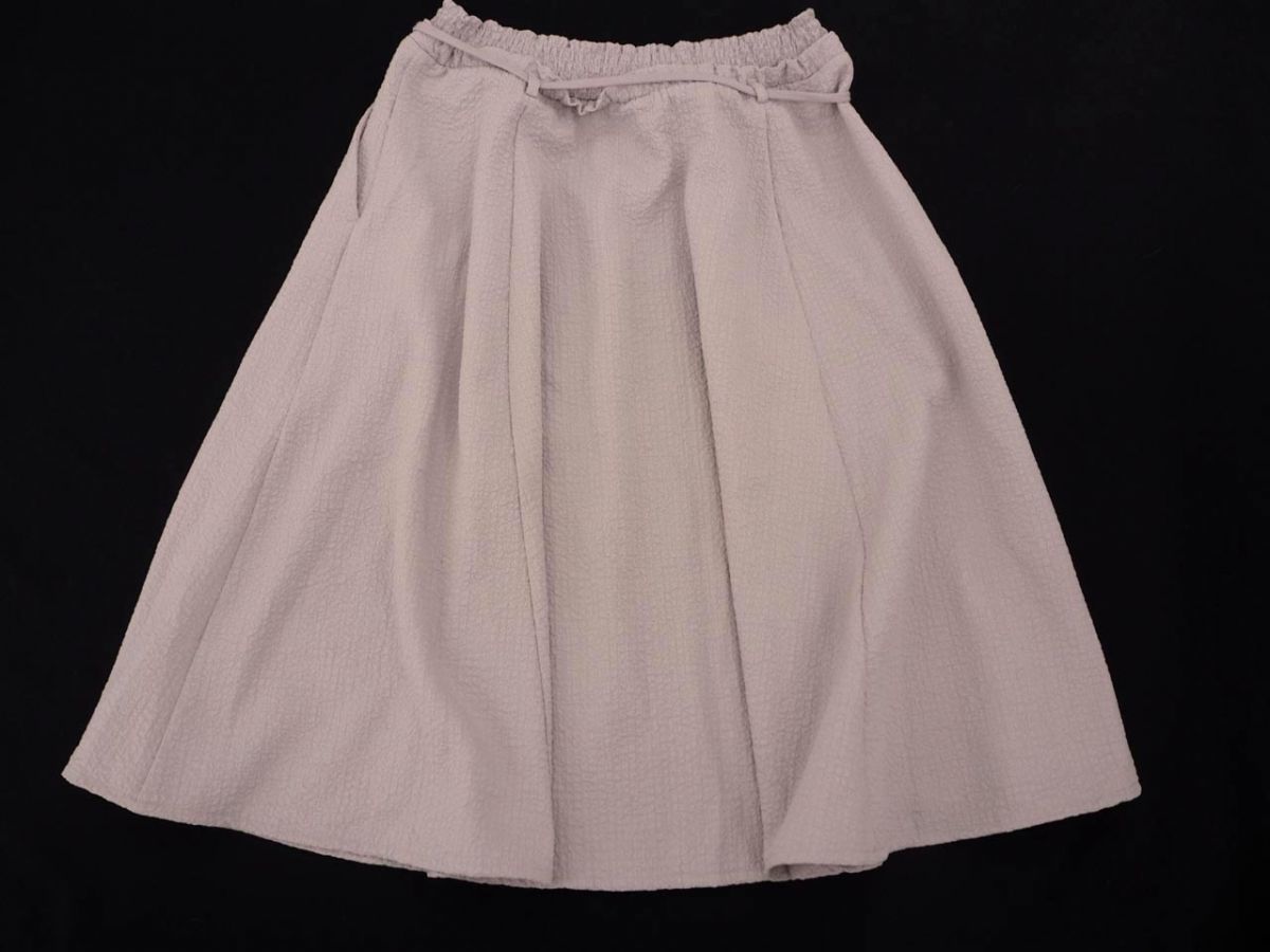 MOUSSY Moussy flair skirt size2/ light gray ## * dfd0 lady's 