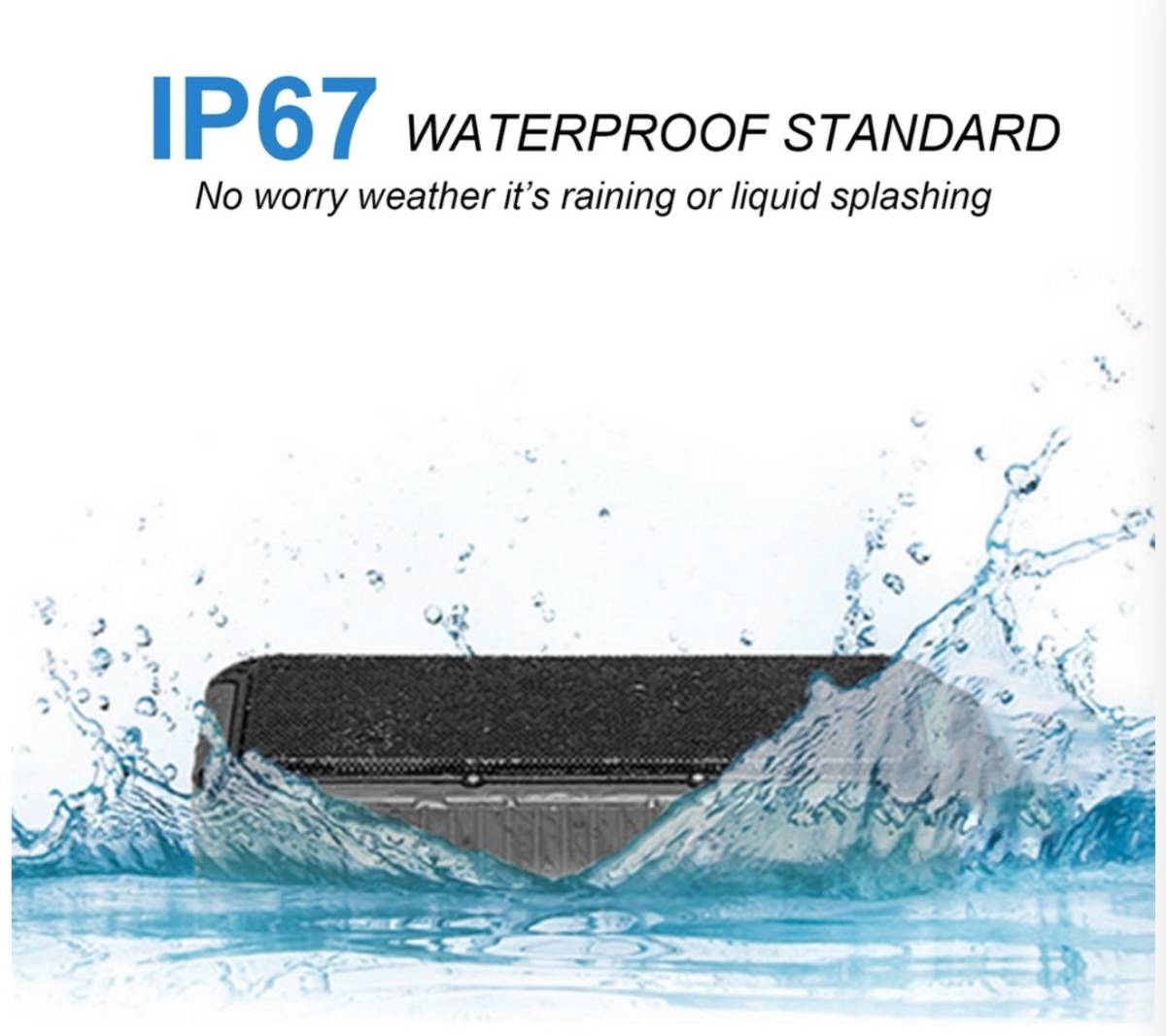【大特価】LESHP ワイヤレスポータブル Bluetooth スピーカー アウトドア IP67 防水 防塵 耐衝撃 大音量 重低音 AUX_画像2
