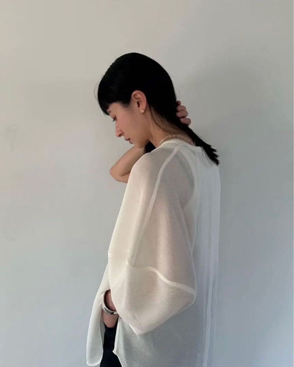 CLANE MESH FORM SLEEVE BLOUSE｜PayPayフリマ