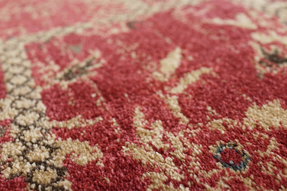 [送料込み] ラグ 絨毯 カーペット ウィルトン織 レッド 200×250 3畳 おしゃれ 綺麗 じゅうたん マット リビング 寝室 きれい 書斎 居間 _画像3