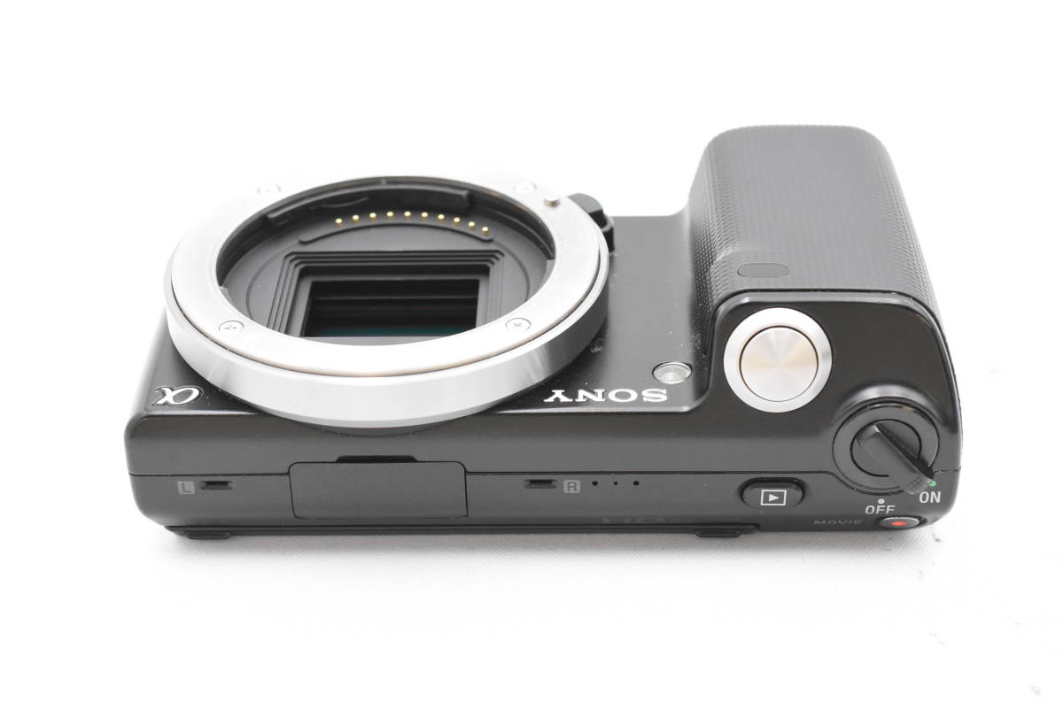 Sony ソニー α NEX-5 ブラックボディ コンパクトデジタルカメラ + E 16mm F/2.8 レンズ (t3401)_画像4
