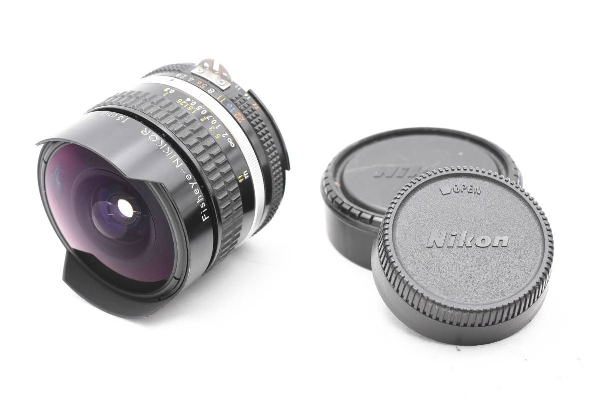 Nikon ニコン Ai-S Fisheye-NIKKOR 16mm F/2.8 マニュアルフォーカス レンズ (t3471)_画像1