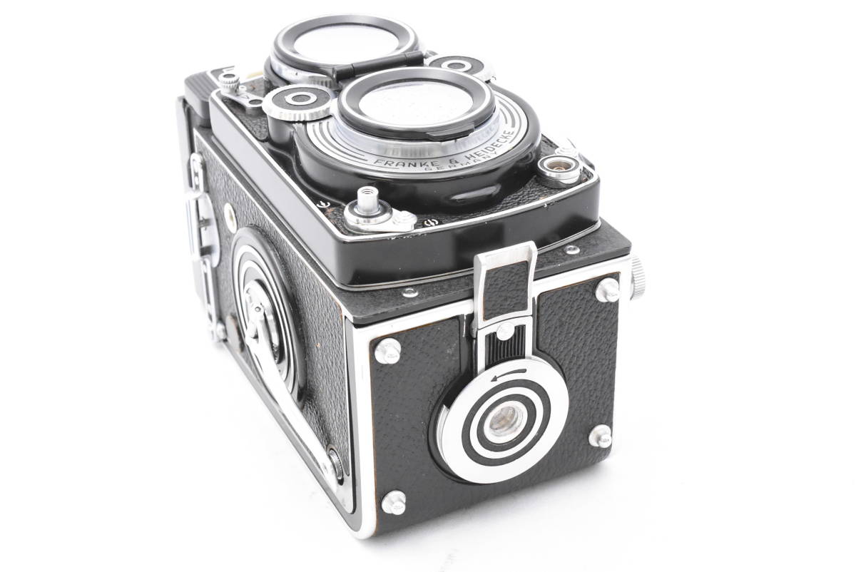 【防湿庫保管品】Rolleiflex ローライフレックス 二眼レフカメラ 3.5F 革ケース付き (t3785)