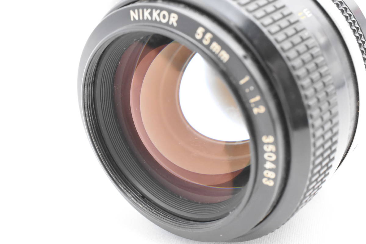 NIKON NIKKOR 55mm F/1.2 非Ai マニュアルフォーカス レンズ (t3428)_画像6