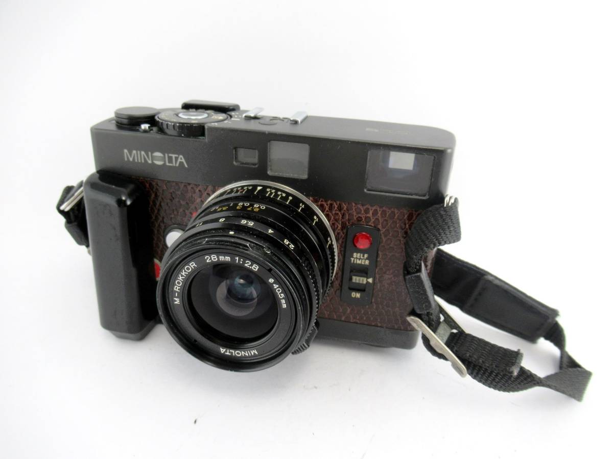MINOLTA/ミノルタ】巳⑤170//CLE M-ROKKOR 28mm 1:2.8/グリップ付