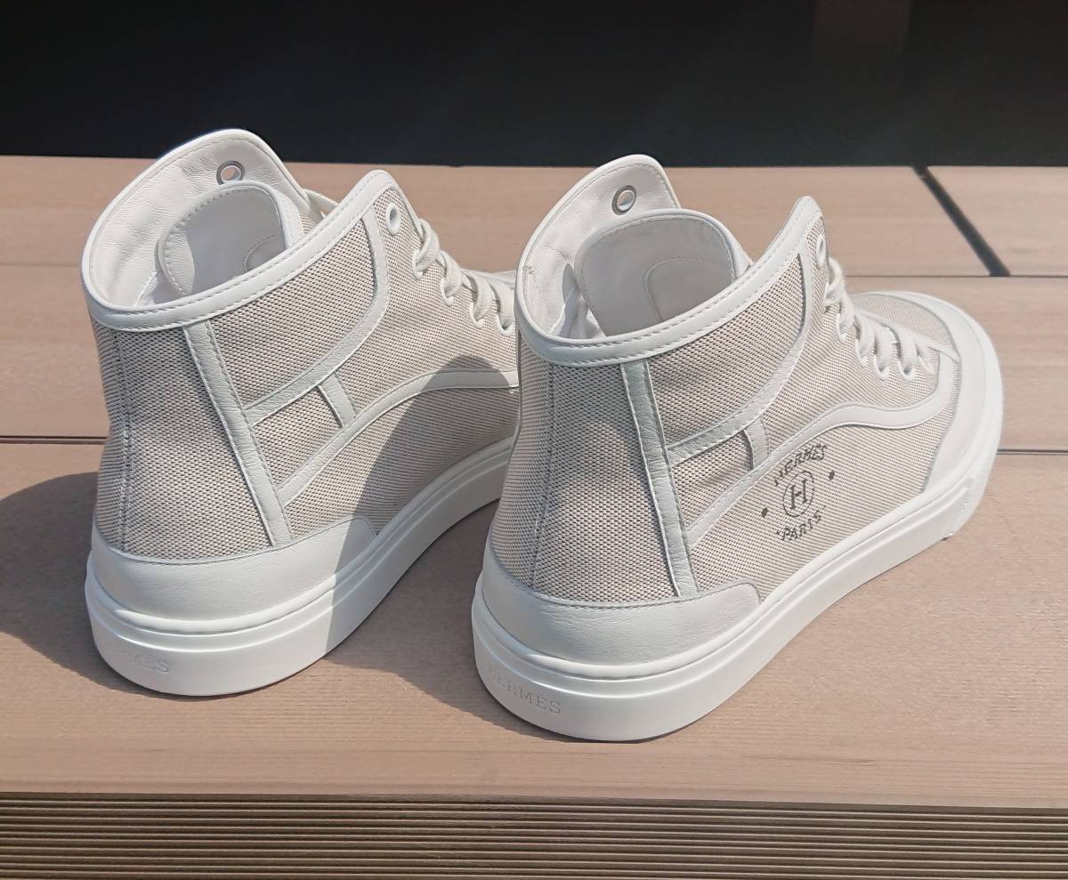 □HERMES エルメス□スニーカー ゲットアップ□プリュノワール/白 40.5