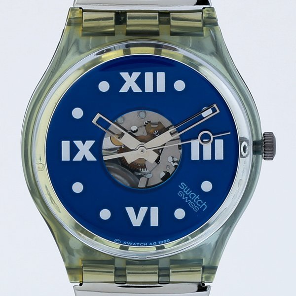 最愛 Swatch スウォッチ ブルー文字盤 クォーツ GN110 SHADE SAPHIRE その他